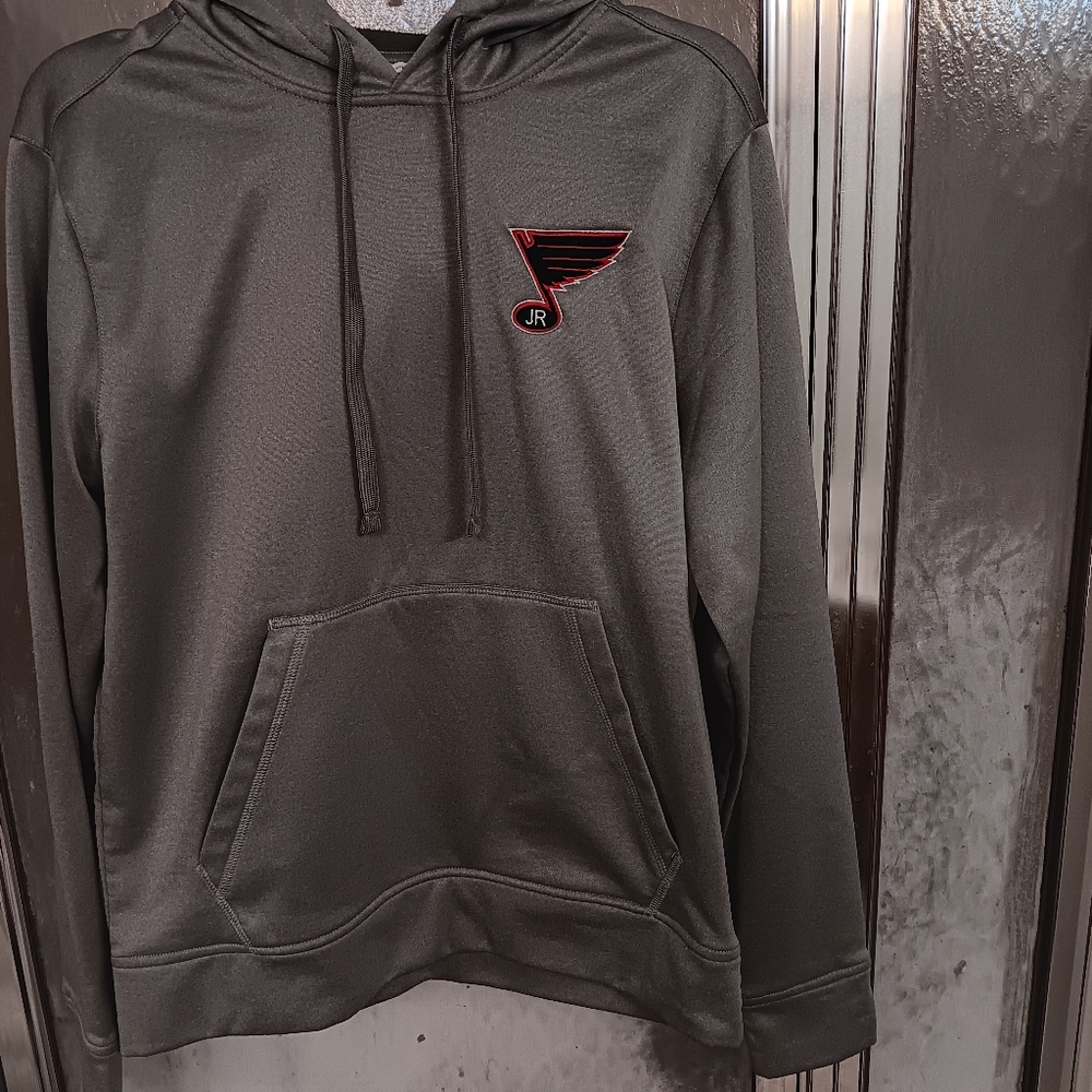 St.Louis Blues Jr. Men's Size Small Gray/Silver Hoodie Preowned Excellent Cond